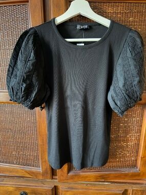 J. Crew Lace Puff Sleeve Top - NWT, Small